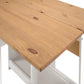 Santos Butterfly Dining Set - White/Distressed Waxed Pine