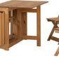 Santos Butterfly Dining Set - Natural Wax