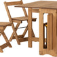 Santos Butterfly Dining Set - Natural Wax