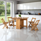 Santos Butterfly Dining Set - Natural Wax