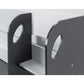 Saturn 90cm Single Black and White Midsleeper Cabin Bed with Desk
