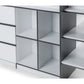 Saturn 90cm Single Black and White Midsleeper Cabin Bed with Desk