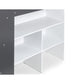 Saturn 90cm Single Black and White Midsleeper Cabin Bed with Desk