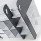 Saturn 90cm Single Black and White Midsleeper Cabin Bed with Desk