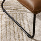 Saxon Tan Brown Faux Leather Lounge Chair