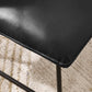 Saxon Black Faux Leather Lounge Chair