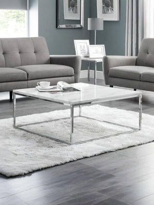 Scala White Marble Top Coffee Table