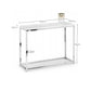 Scala White Marble Console Table
