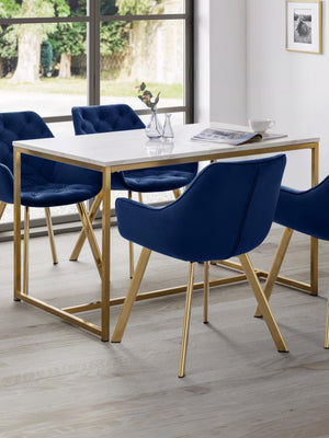 Scala Dining Table - Gold