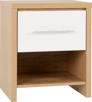 Seville Bedroom Set - WHITE GLOSS/LIGHT OAK EFFECT VENEER