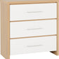 Seville Bedroom Set - WHITE GLOSS/LIGHT OAK EFFECT VENEER