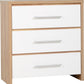 Seville Bedroom Set - WHITE GLOSS/LIGHT OAK EFFECT VENEER