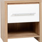 Seville Bedroom Set - WHITE GLOSS/LIGHT OAK EFFECT VENEER
