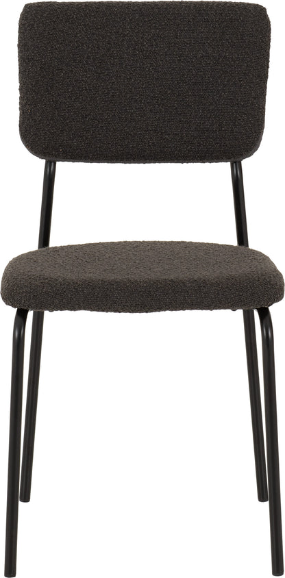 Sheldon Chair (Box of 4) - GREY BOUCLE FABRIC