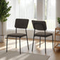 Sheldon Chair (Box of 4) - Grey Boucle Fabric