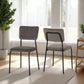 Sheldon Chair (Box of 4) - GREY VELVET FABRIC
