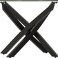 Sheldon Oval Coffee Table - Clear Glass/Black