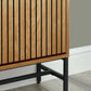 Sia Oak Effect 2 Door Shoe Storage Cabinet
