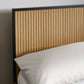 Sia Oak Effect 135cm Double Bed Frame
