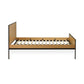 Sia Oak Effect 135cm Double Bed Frame