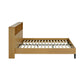 Sia Bookcase Headboard Bed - Light Oak Effect, Double