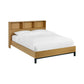 Sia Bookcase Headboard Bed - Light Oak Effect, King