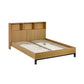 Sia Bookcase Headboard Bed - Light Oak Effect, King