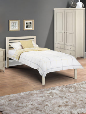 Slocum 90cm Single White Bed
