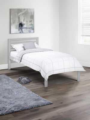 Slocum 90cm Single Light Grey Bed