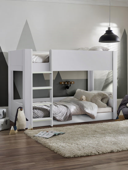 Solomon 90cm Single White Bunk Bed