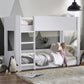 Solomon 90cm Single White Bunk Bed
