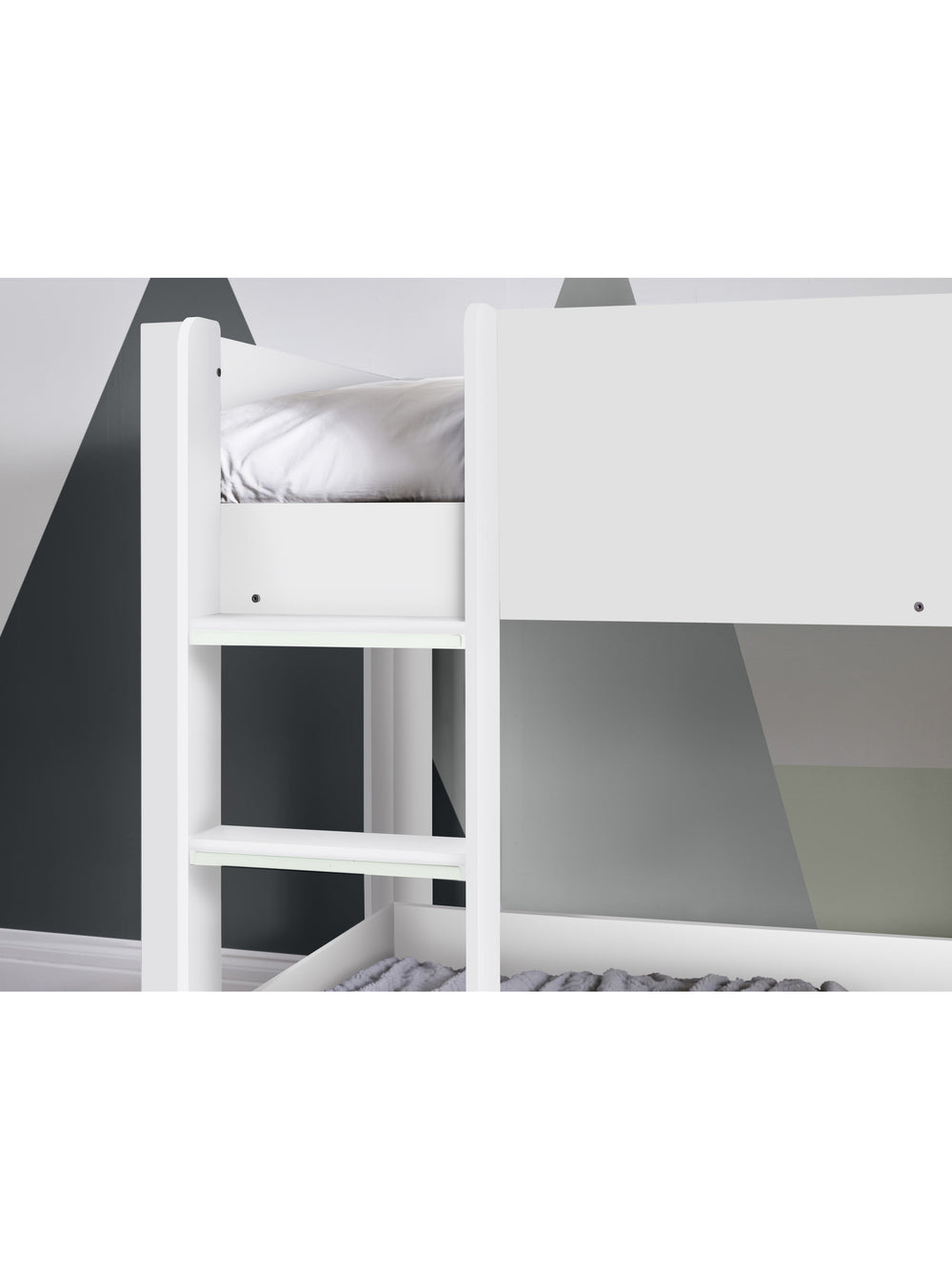 Solomon 90cm Single White Bunk Bed