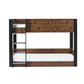 Solomon 90cm Single Rustic Wood Effect Bunk Bed