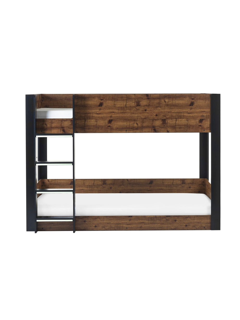 Solomon 90cm Single Rustic Wood Effect Bunk Bed