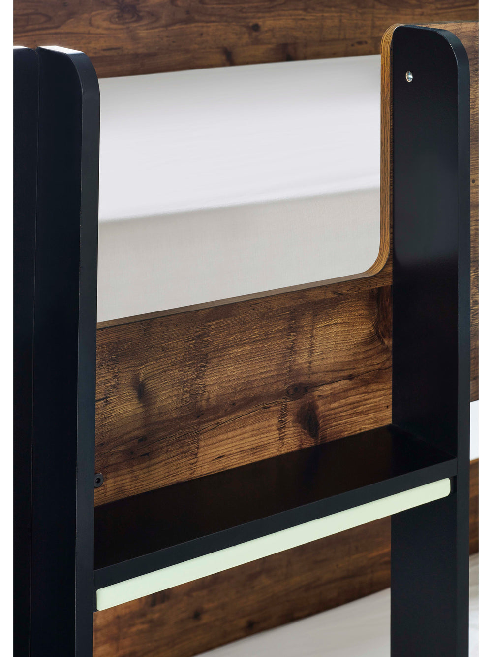 Solomon 90cm Single Rustic Wood Effect Bunk Bed