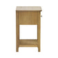 Somerset Oak Compact 1 Drawer Bedside Table with Shelf