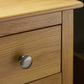 Somerset Oak Compact 1 Drawer Bedside Table with Shelf
