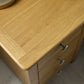 Somerset Oak Compact 3 Drawer Bedside Table