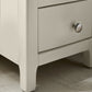 Somerset Truffle Grey and Oak Compact 3 Drawer Bedside Table