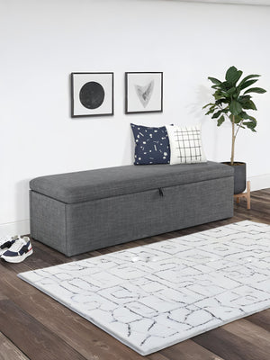 Sorrento Blanket Box Slate Linen