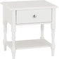 Stratford 1 Drawer Side Table - White