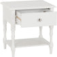 Stratford 1 Drawer Side Table - White