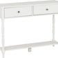 Stratford 2 Drawer Console Table - White