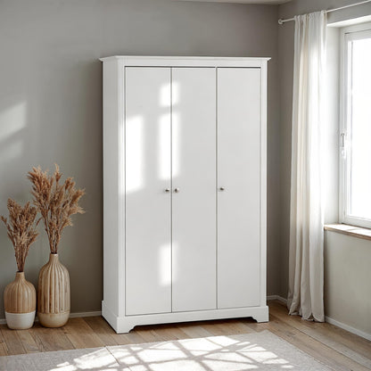 Stratford 3 Door Wardrobe - WHITE