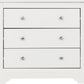 Stratford 3 Drawer Chest - White