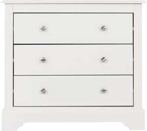 Stratford 3 Drawer Chest - WHITE
