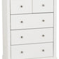Stratford 3+2 Drawer Chest - WHITE