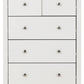 Stratford 3+2 Drawer Chest - White