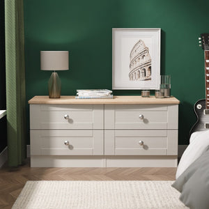 Sussex Tall 6 Door Plain + 2Draw Mirr Robe