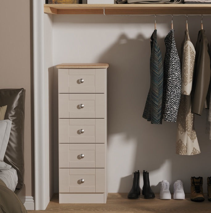 Sussex Tall 6 Door Plain + 2Draw Mirr Robe